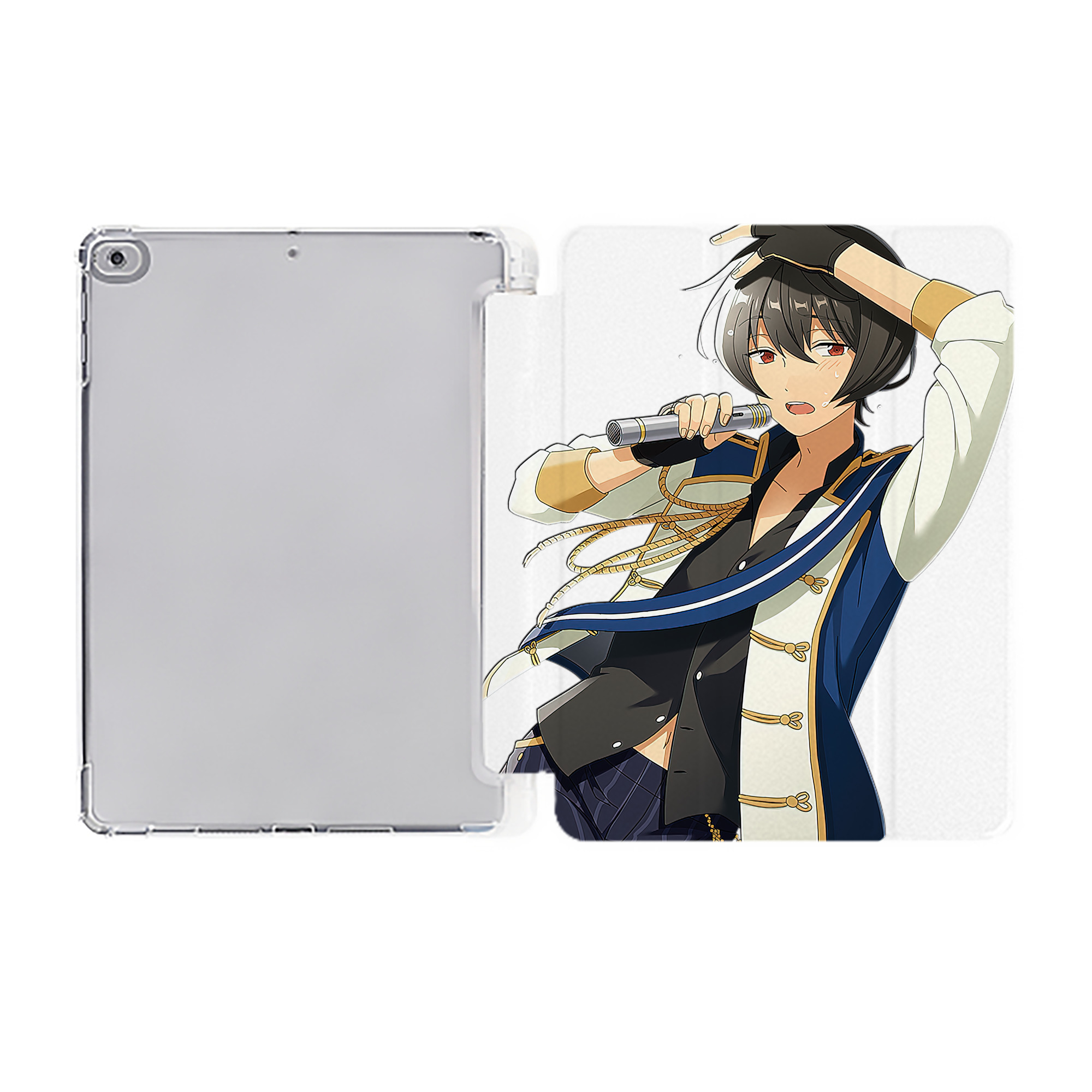 （画像用） あんさんぶるスターズ! Ensemble Stars IPad ケース ペン収納付き 三つ折りスタンド PUレザー×シリコン 対応機種9.5/10.5/10.9インチ